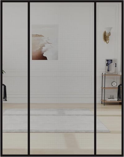 Magnetisch Deurscherm 170 x 210 cm, Moderne Stijl, Zwart Vezelglas, Dubbele Opening, Automatische Sluiting, Muggennet voor Deuren en Balkons, Ideaal voor Insectenbescherming