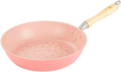 Koekenpan 26CM Anti-aanbaklaag Keramische Bloesemroze Multifunctioneel voor Gas en Inductie