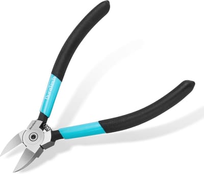 Ultrascherpe 129 mm Draadknipper - Veerbelaste Zijkniptang voor Zachte Koperen Kabels - Perfect voor Doe-Het-Zelf en Sieraden Maken