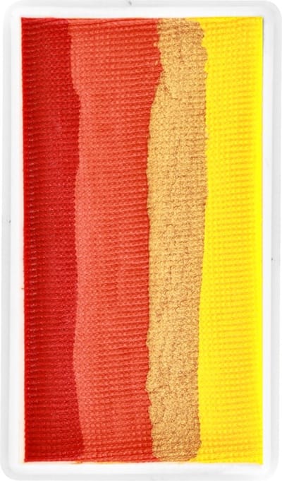 PXP Professional Colours 28 gram one stroke Golden Flames - Geleverd in doosje ivm beschadigen - Carnaval splitcake optocht festival thema feest