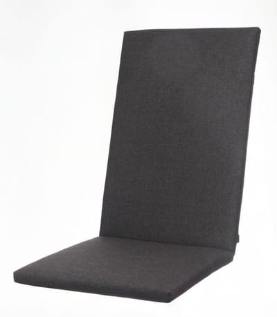 Hoge rugleuning Kussen - Tuinstoel Zitkussen - Buiten Zitten - Waterafstotend Olefin - 123x50x4cm - Antraciet