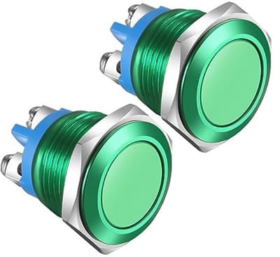 Waterdichte Drukknopschakelaar 16MM - IP65 Aluminium 3A 12V 24V 36V 110V 250V