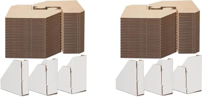 Kartonnen Hoekbeschermers - Verhuisbeschermers - Verzending Beschermen - Verstelbare Pasvorm - 200 Stuks - Wit en Bruin