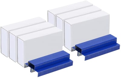 1000 Stuks Standaard Nietjes 26/6 - Voor Thuis, School en Kantoor - Blauw