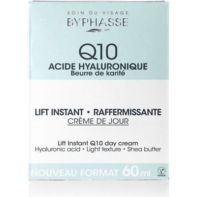 Dagcrème - Byphasse - Instant Lift Q10 - 60 ml - Unisex - Hyaluronzuur