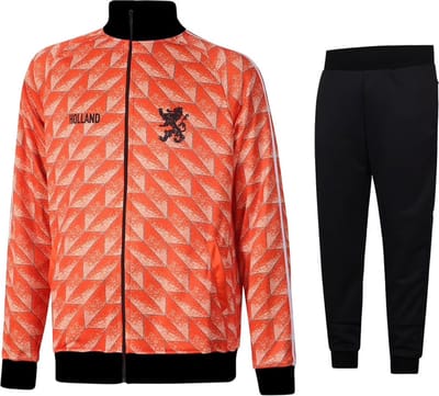 EK 88 Trainingspak 1988 - Eigen Naam - Oranje - Kind en Volwassenen-128