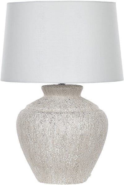 CAINE - Tafellamp - Lichtbeige - Keramiek