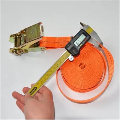 Spanbanden - Ratelriemen - Vracht Zekeren - Metalen Gesp - 2 Meter - Oranje