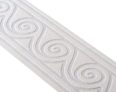 GRAFISCHE BEHANGRAND | Zelfklevend - grijs zilver glitter - A.S. Création Only Borders 11