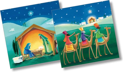 Glebe Cottage The Eco-Friendly Card Company Notecard ~ Kaartenmapje Kerst Claire Henley