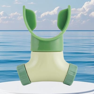 Ademtrainer - Ademspier trainer - Ademhaling verbeteren - Draagbaar en verstelbaar - 10 x 8 x 4 cm - Lake Green
