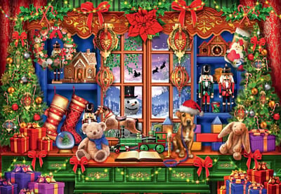 Bluebird Puzzle legpuzzel Ye Old Christmas Shoppe - 1000 stukjes kerst.
