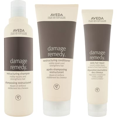 Aveda Damage Remedy Restructuring Shampoo & Conditioner with Daily Repair Trio Bundle