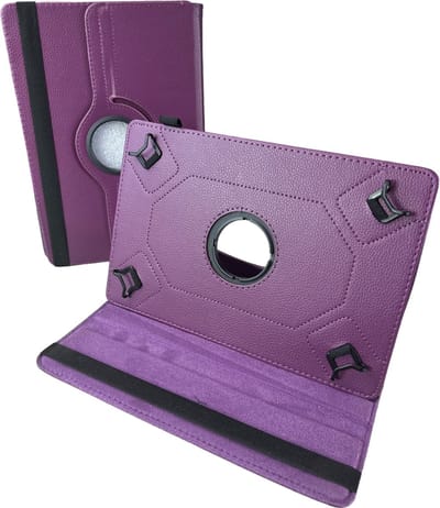 Universele Tablet Hoes voor 8 inch Tablet - 360° draaibaar - Paars Geschikt voor: Teclast/Huawei/Blackview/Asus/Lenovo/Fusion/Vankyo/Fire/DOOGEE/Hipad/Xiaomi/BOOX/PRITOM/TCL/OPPO Android Pad Tablets