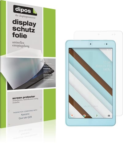 dipos – 2x Matte Beschermfolie geschikt voor Kyocera Qua tab QZ8 | Krasbestendige & antireflecterende Screenprotector Ultra-Thin