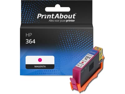 PrintAbout huismerk Inktcartridge 364 (CB319EE) Magenta Geschikt voor HP