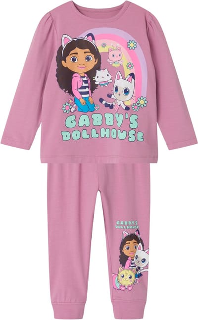 NAME IT NMFSABA GABBY LS NIGHTSET NOOS SKY Meisjes Nacht setje - Maat 86/92