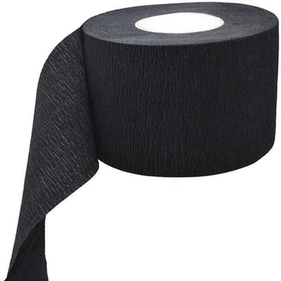 1 Rouleau de Papier de Cou Jetable pour Coiffeur, Outils Capillaires, Produits et Accessoires Capillaires Pour Salon de Coiffure Accessoires de Beauté Capillaire noir