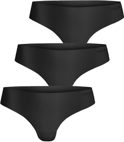 Björn Borg dames Invisible thong - string (3-pack) - zwart - zwart - zwart
