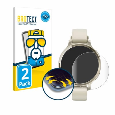 BROTECT - Screenprotector voor Garmin Lily 2 Active - Folie Beschermfolie transparant volledig dekking - 2 Stuks