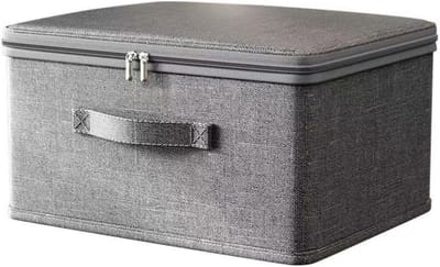 opbergdozen voor kleding, opbergtas voor kleding met deksel, voor overhemden, handdoeken, sokken, ondergoed, cosmetica (30 x 20 x 14 cm)
