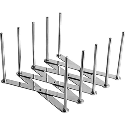 Leeseph Pan Deksel Organizer, Kastdeur Pot Platen Schalen Rek Houder Herbruikbare Containers Plaat voor Serveerschalen Schotel gray