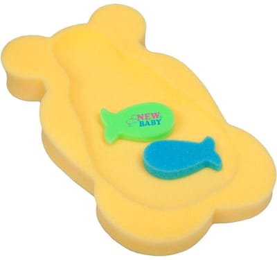 New Baby BASIC schuimmatje 58cm Geel - Badzitje baby