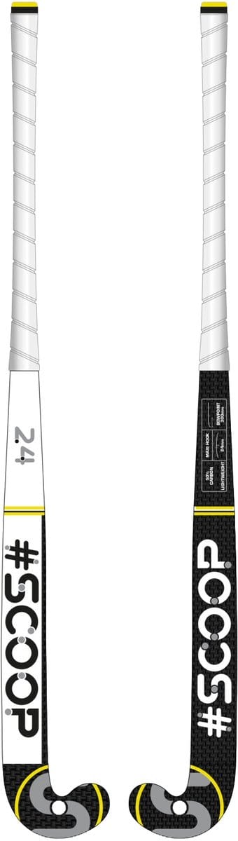 Scoop #40 Hockeystick - Low Bow - 80% Carbon - Hockeystick Senior - Outdoor - 36,5 Inch