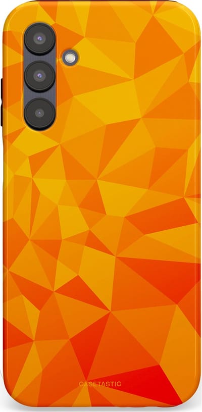 Casetastic Hoesje Geschikt voor Samsung A25 - Stijlvolle Beschermende Duo-layer Case - Citrus Polygoon