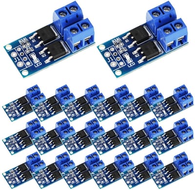 20 stuks mosfet drivermodule - PWM-regelaar schakelpaneel 5 V-36 V 15 A (max. 30 A) 400 W - elektronische schakelplaat .