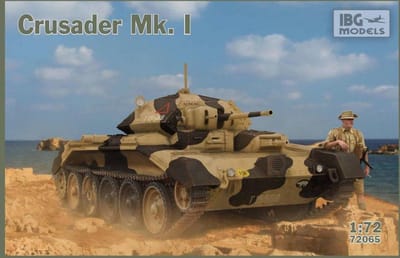 IBG Models Modelbouwpakket Militaire voertuigen - 72065 Crusader Mk.I – British Cruiser Tank Mk. VI Plastic - 1:72 - Modelbouw