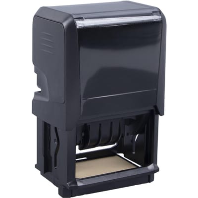 Datumstempel Sneldrogende Heldere Inkt Sterk Plastic Eenvoudige Bediening Gepersonaliseerde Datumstempel voor black