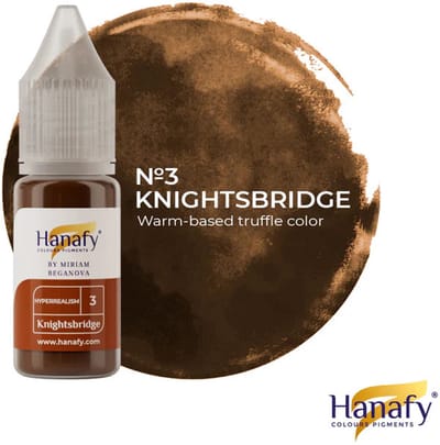 Hanafy Eyebrow Pigment No.3 – Knightbridge - Hyperrealism by Miriam Beganova