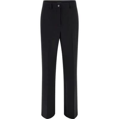 GUESS  Eco New Carla Crepe Pant Jet Black A996 Maat: S | Pantalons Outlet | Dames | Zwart
