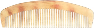 Dailygoods - Haarkam - Antistatisch - Draagbaar zonder greep - 17 cm - Voorkomt haarverlies - Ideaal voor mannen - Natuurlijk rundshoorn