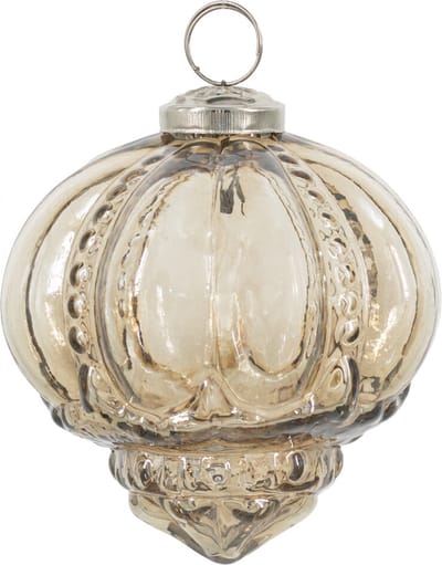 HomeBound by KY | Glazen kerstbal brons | 10x10cm | kerstbal