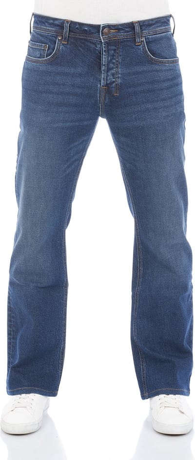 LTB Heren Jeans Broeken Timor bootcut Fit Blauw Volwassenen Denim Jeansbroek