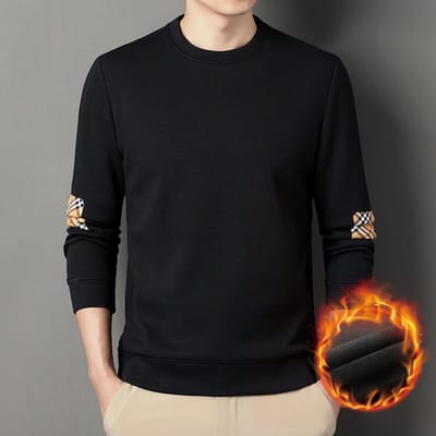 T-shirt met lange mouwen Heren Winter Nieuwe Jeugd Koreaanse Ronde Hals Set Trui XXXXL