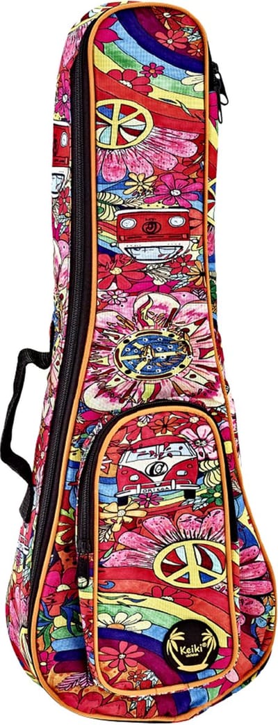 Ortega KUB-68-CC Keiki Gig-Bag Peace '68 (Concert Ukulele) - Tas voor ukuleles