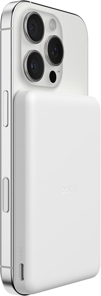 Belkin BoostCharge - Slim - 5k Magnetic 7.5w - White