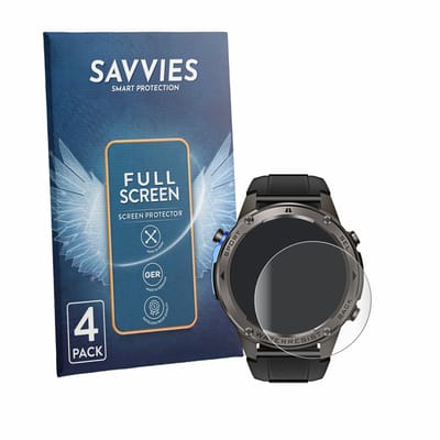 Savvies - Screenprotector voor Kardena Care GPS - Folie Beschermfolie transparant volledig dekking 4 Stuks
