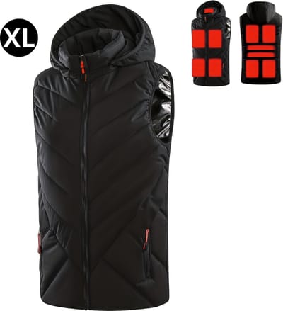 Bovista Verwarmde Bodywarmer - Heated Vest - Elektrische Bodywarmer - Extra Warm - Zwart - Vrouwen - Maat XL