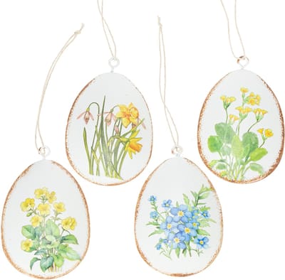 Paaseieren met lentebloemen, ideaal voor paasboeketten of als vensterd