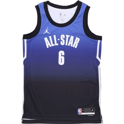Basketbaltanktop voor heren Nba Dri-fit Swingman Jersey No 6 Lebron James All Star Game 23 Sapphire