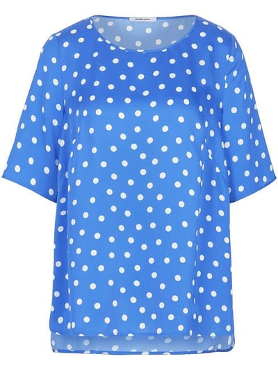 Blouse Van Peter Hahn blauw
