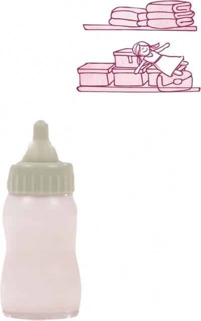 Götz poppenverzorging magische melkfles voor alle poppen, hoogte 8cm