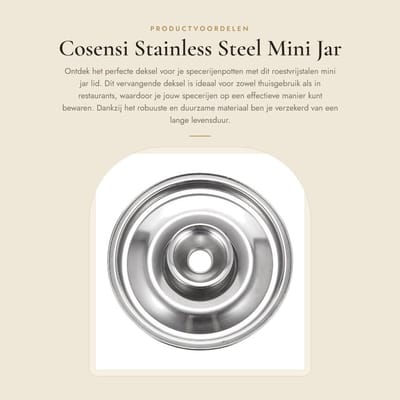 Dailygoods- Deksel 10 cm - Roestvrij Staal - Dekselhouder - Dekselpan - Dekselopener - Keukenaccessoire - Duurzaam en robuust - Potdeksel
