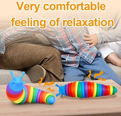 18Cm 3d Kleurrijke Slak Decompressie Speelgoed Baby Kind Anti Angst Sensorisch Speelgoed Voor Kinderen En Volwassen Cadeau Verjaardagscadeau