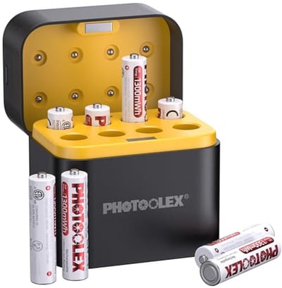 Oplaadbare Batterijen - AAA Penlite - Apparaten Voeden - 1.5V Hoge Output - 8 Stuks - Zwart