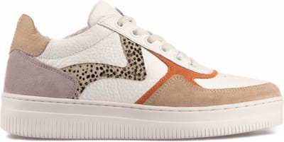 Maruti - Momo Sneakers Oranje - Beige - White - Orange - Pixel - 36